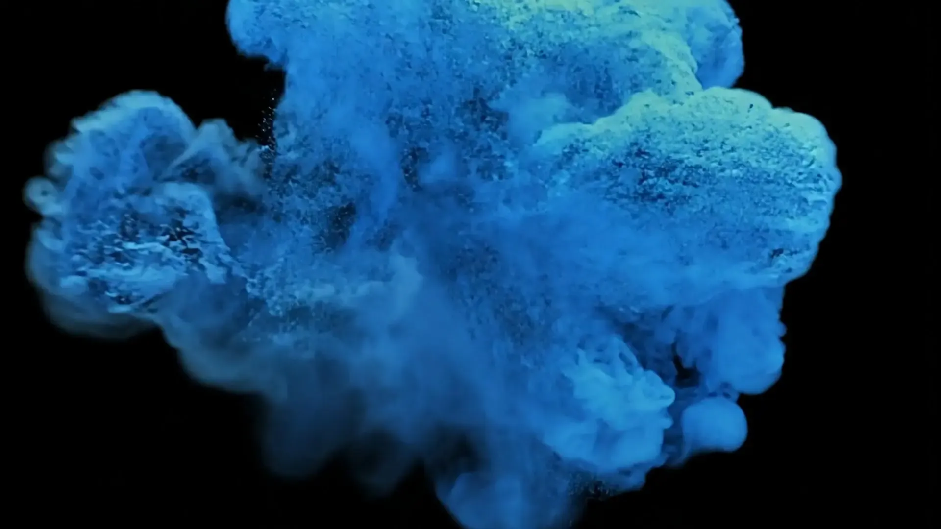 Mystical Blue Cloud Overlay Stock Video for VFX and Motion Graphics